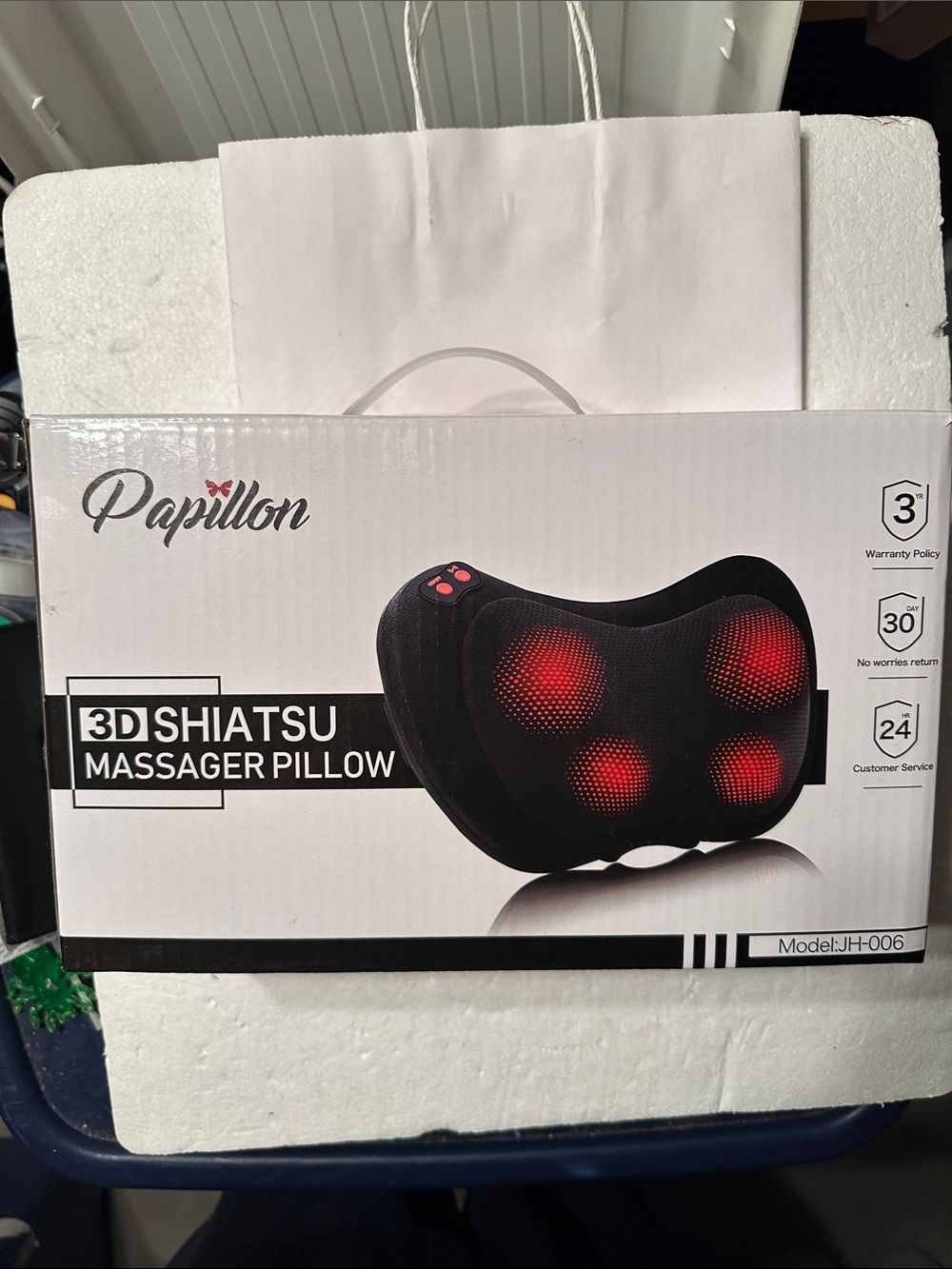 Papillon 3D Shiatsu Massager Pillow